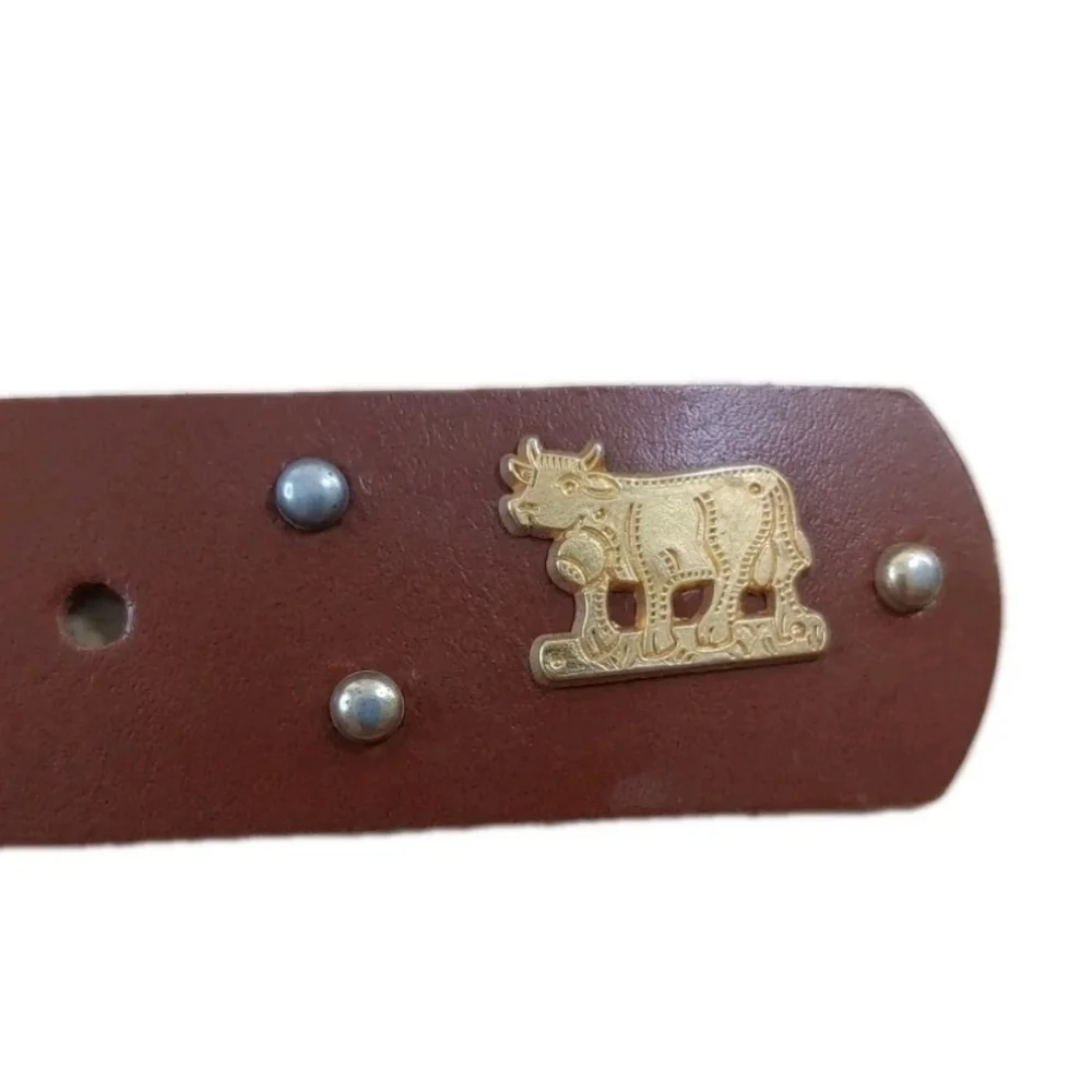 Coastal Cowgirl Western Rockabilly Belt Floral Cows Studded Woman Large 33